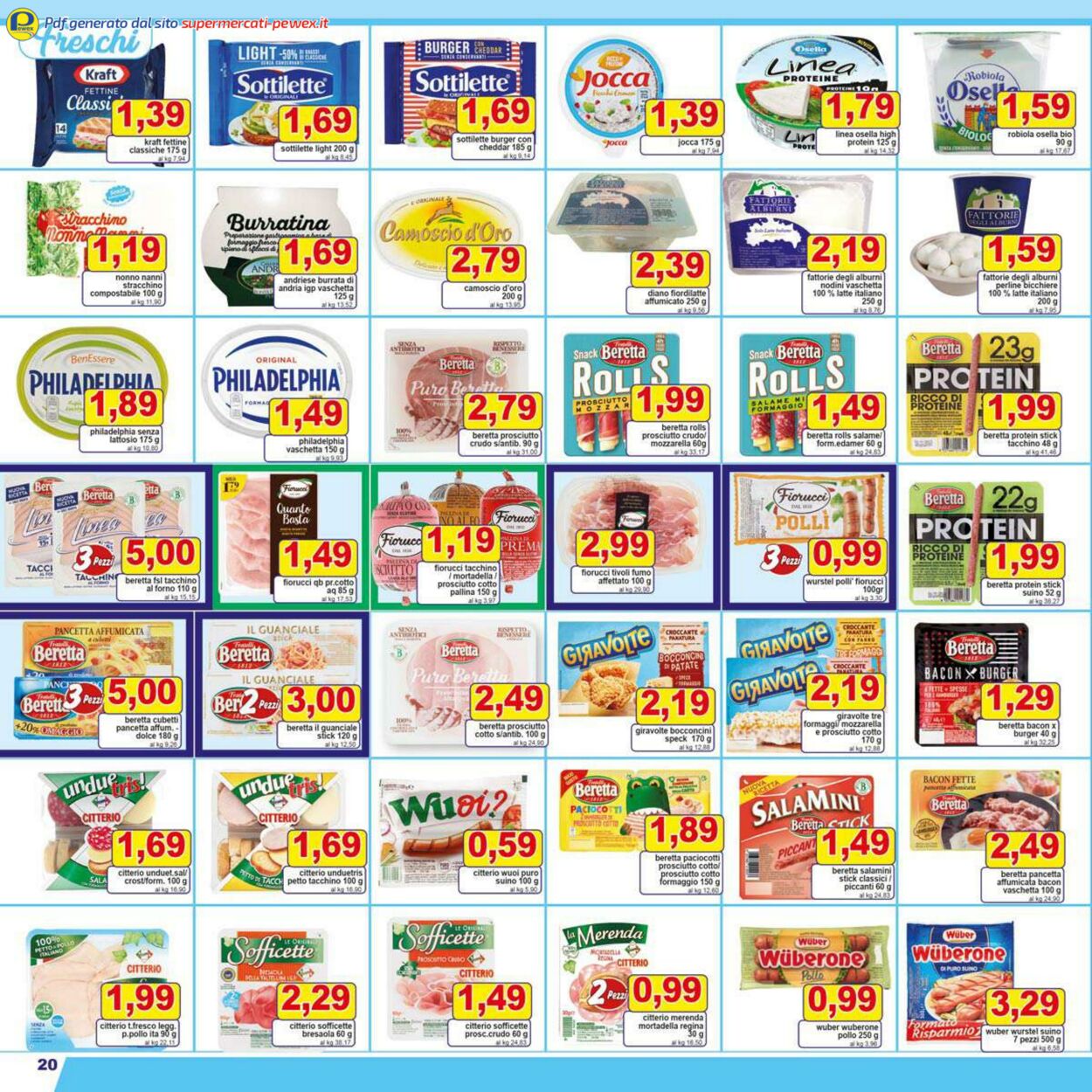 pagina volantino pewex